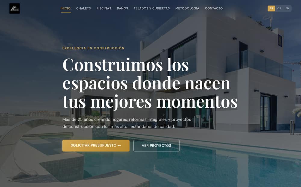 Web de Forcat Construccions