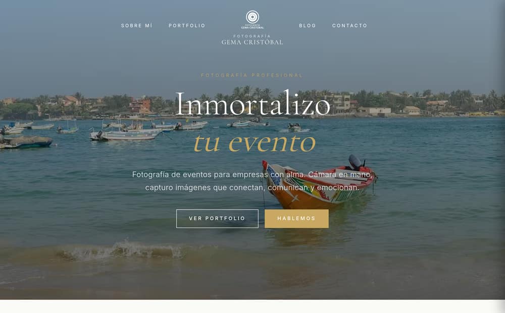 Web de Gema Cristóbal, fotografía profesional